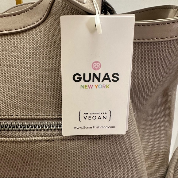 GUNAS Ruth Canvas Tote – Stone Gray – Includes Matching Pouch - Picture 3 of 16